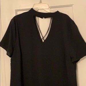 Criss-cross front dress